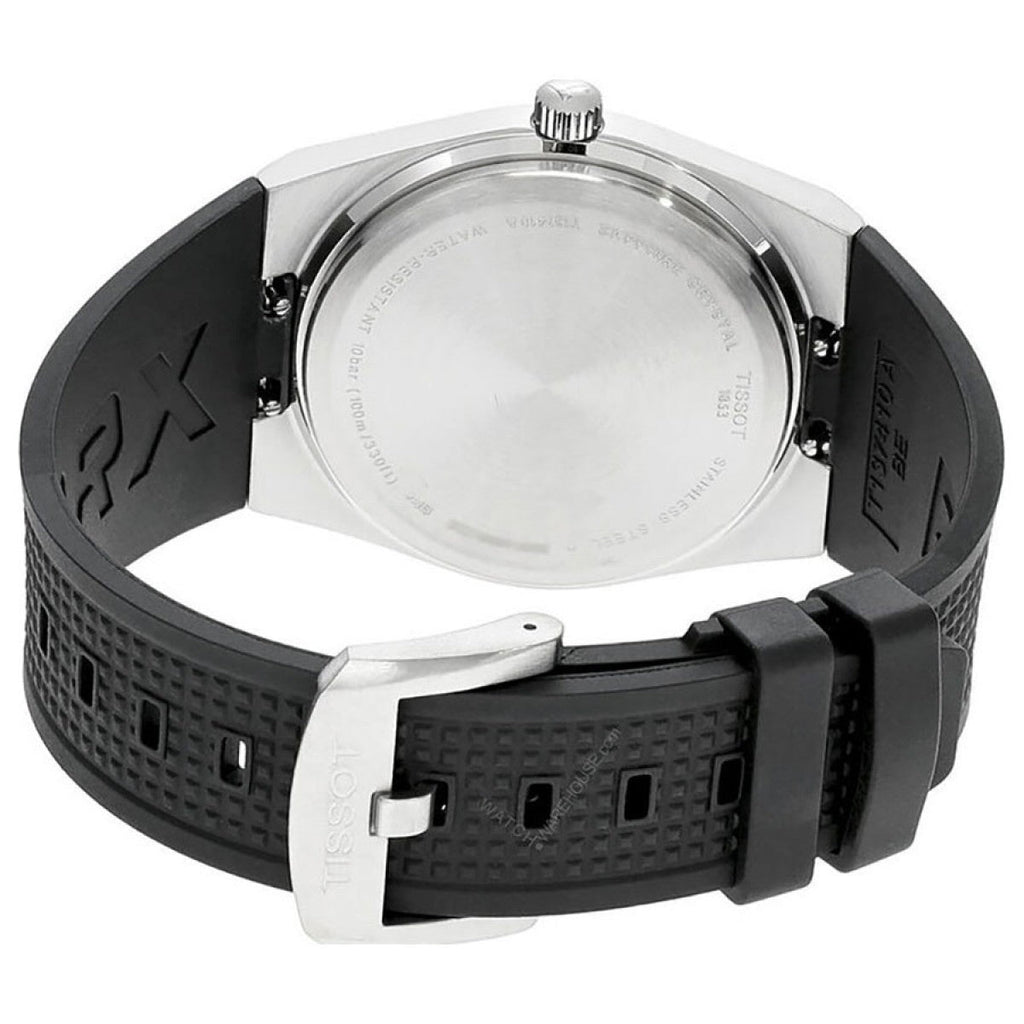 Tissot PRX Black Dial Black Rubber Strap Watch For Men - T137.410.17.051.00 Buy Now By Tissot