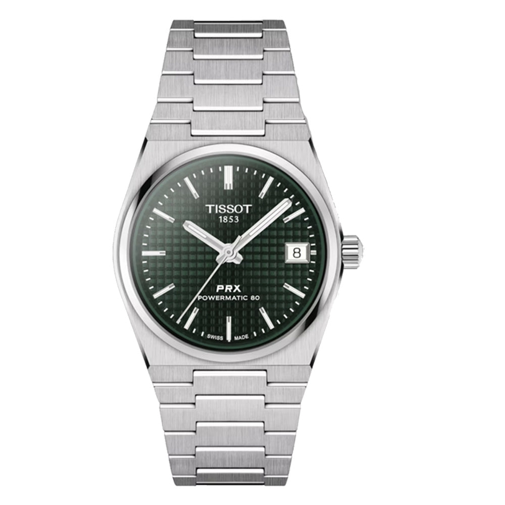 Tissot PRX Powermatic 80 Green Dial Silver Steel Strap Watch for Men - T137.207.11.091.00 Buy Now By Tissot