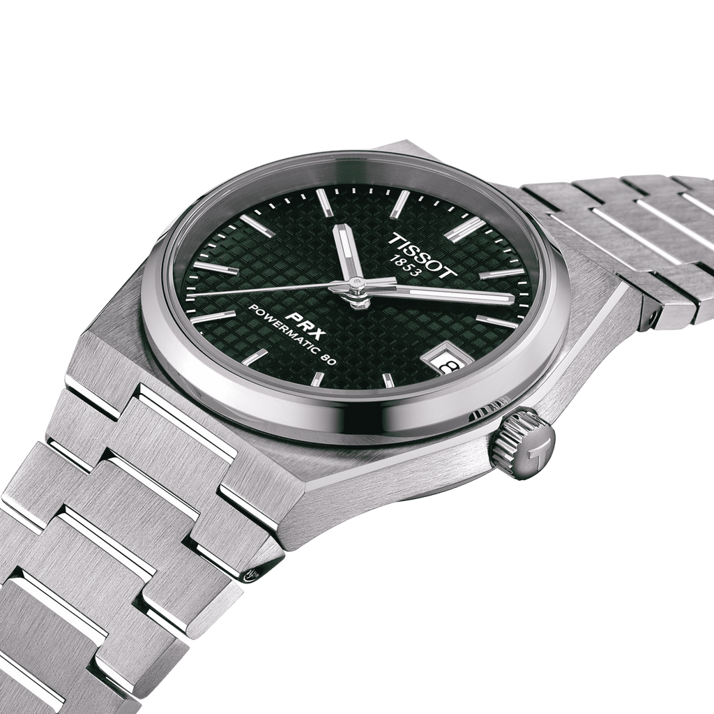 Tissot PRX Powermatic 80 Green Dial Silver Steel Strap Watch for Men - T137.207.11.091.00 Buy Now By Tissot