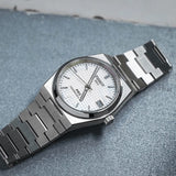 Tissot PRX Powermatic 80 White Dial Silver Steel Strap Watch for Men - T137.207.11.111.00