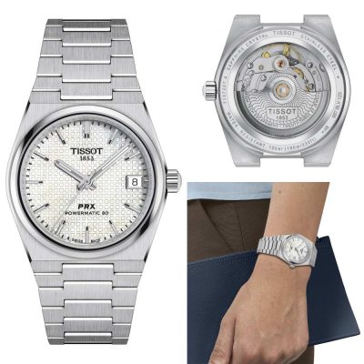 Tissot PRX Powermatic 80 White Dial Silver Steel Strap Watch for Men - T137.207.11.111.00 Buy Now By Tissot