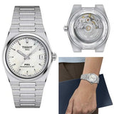 Tissot PRX Powermatic 80 White Dial Silver Steel Strap Watch for Men - T137.207.11.111.00 Buy Now By Tissot