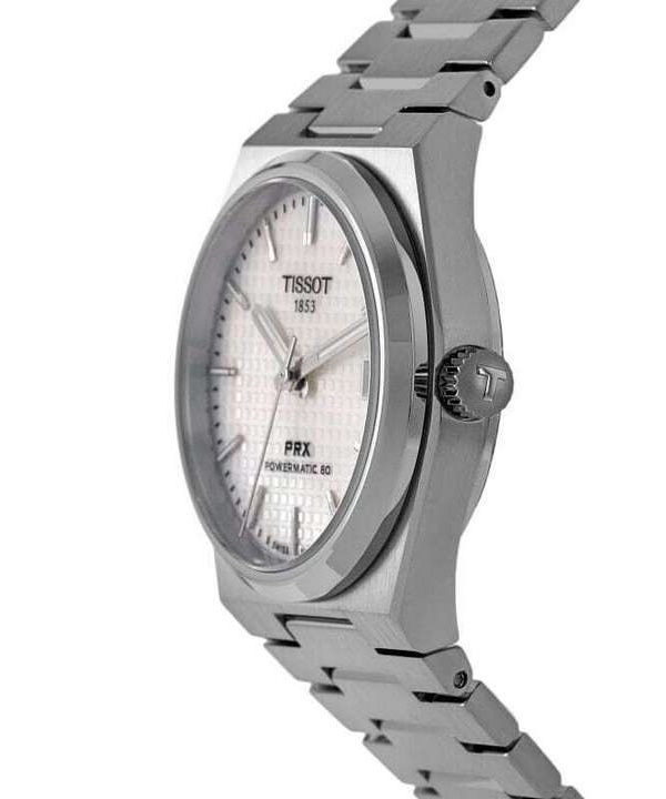 Tissot PRX Powermatic 80 White Dial Silver Steel Strap Watch for Men - T137.207.11.111.00 Buy Now By Tissot