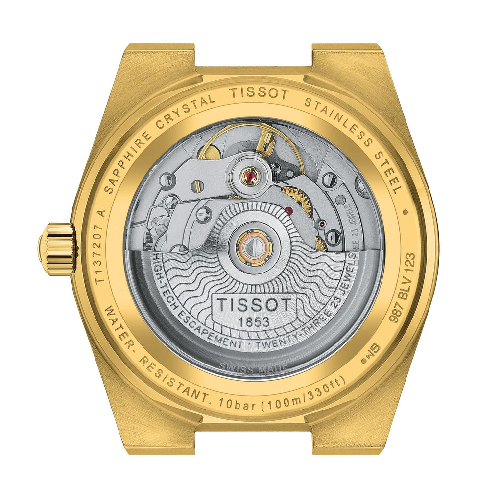 Tissot PRX Powermatic 80 Gold Dial Gold Steel Strap Watch for Men - T137.207.33.021.00 Buy Now By Tissot