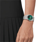 Tissot PRX Quartz Green Dial Steel Silver Steel Strap Watch for Men - T137.410.11.081.00 Buy Now By Tissot