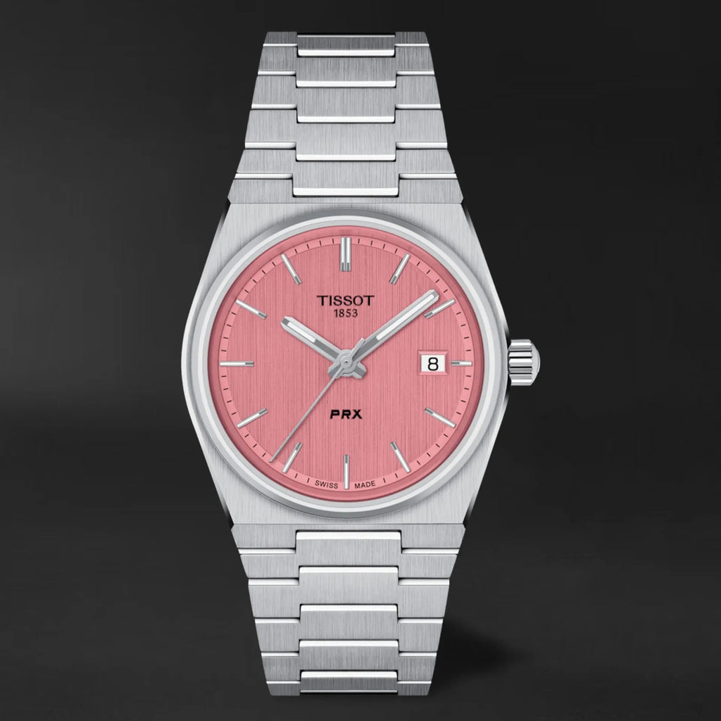 Tissot PRX Quartz Pink Dial Silver Steel Strap Watch for Women - T137.210.11.331.00 Buy Now By Tissot