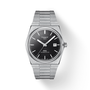 Tissot PRX Powermatic 80 Black Dial Silver Steel Strap Watch For Men - T137.407.11.051.00 Buy Now By Tissot