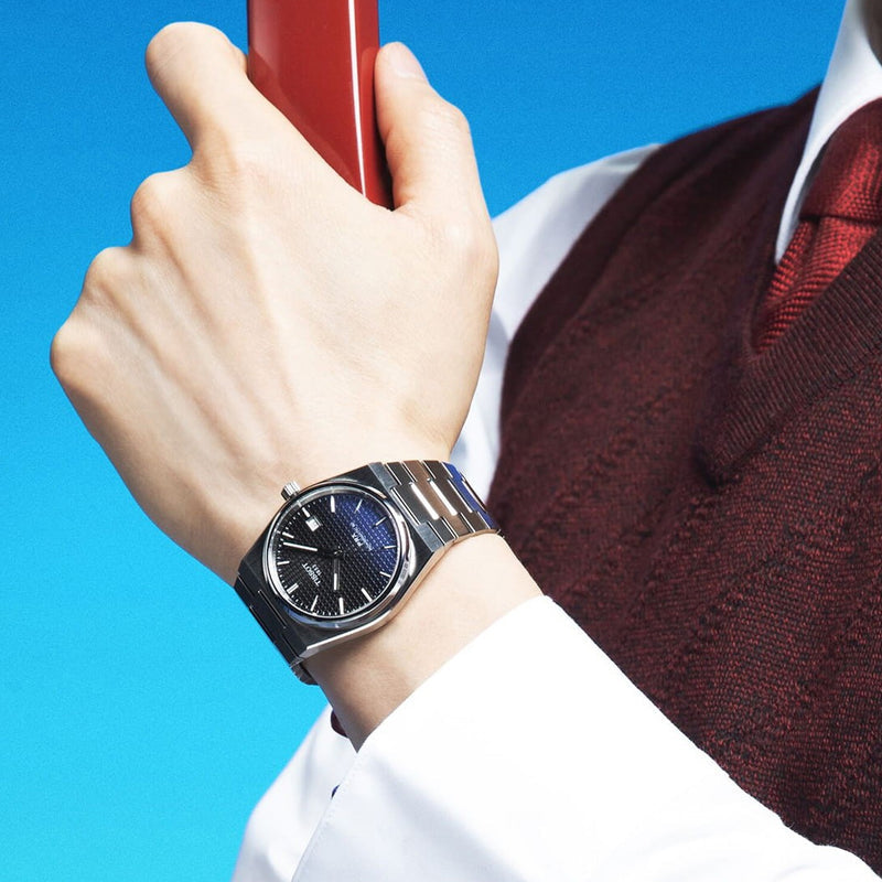 Tissot Powermatic 80 Automatic Gradient Blue Dial Silver Steel Strap Watch for Men - T137.407.11.051.01 Buy Now By Tissot