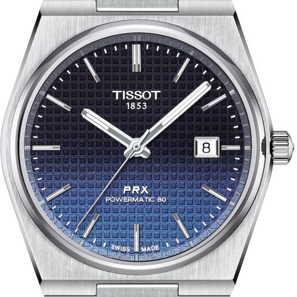 Tissot Powermatic 80 Automatic Gradient Blue Dial Silver Steel Strap Watch for Men - T137.407.11.051.01 Buy Now By Tissot