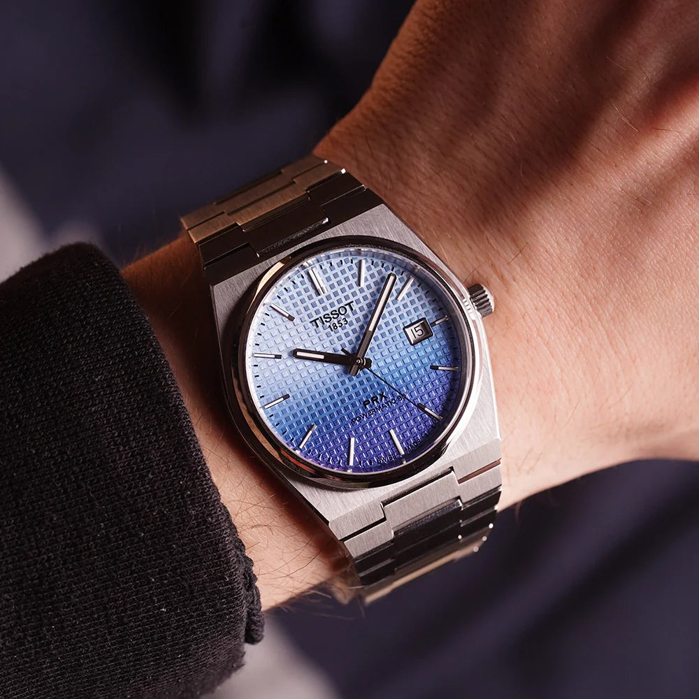 Tissot PRX Powermatic 80 Gradient Blue Dial Silver Steel Strap Watch for Men - T137.407.11.351.01 Buy Now By Tissot