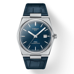 Tissot PRX Powermatic 80 Blue Dial Blue Leather Strap Watch for Men - T137.407.16.041.00 Buy Now By Tissot