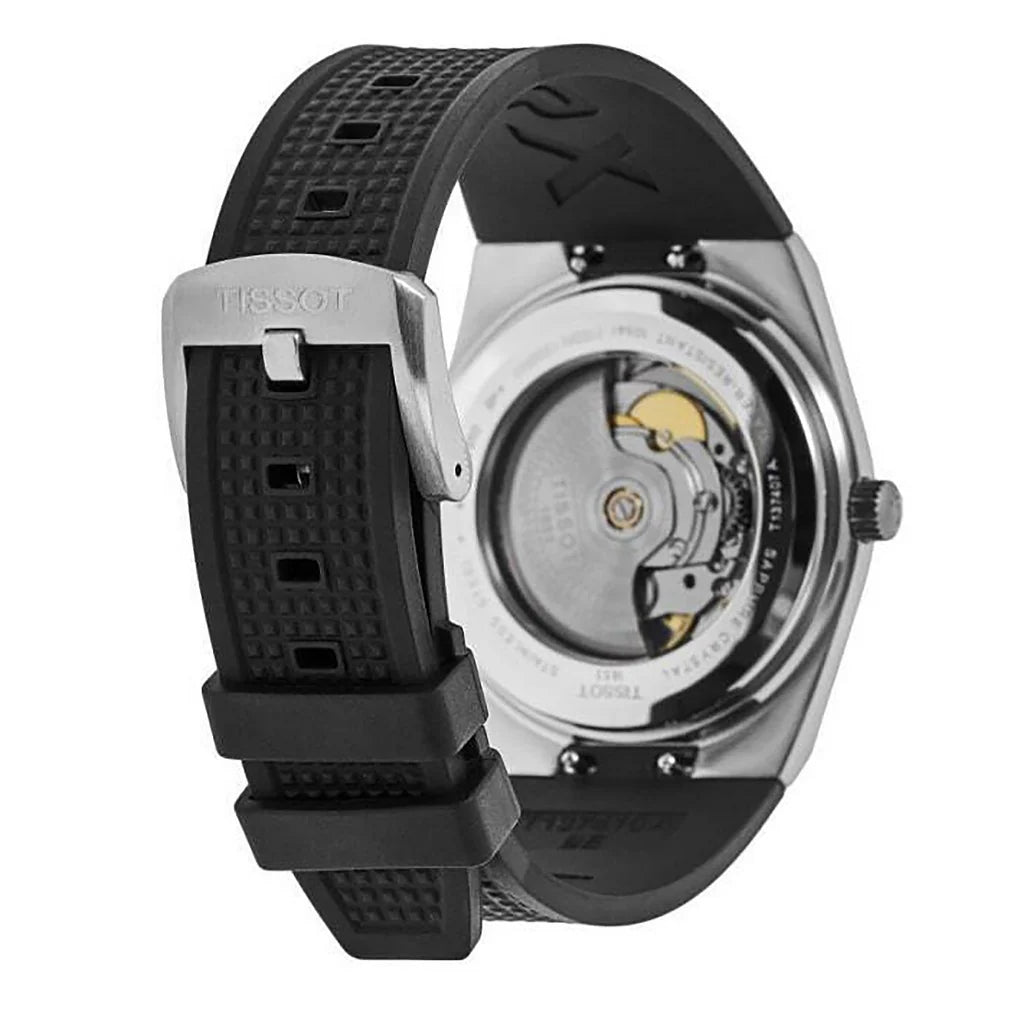Tissot PRX Powermatic 80 Black Dial Black Rubber Strap Watch for Men - T137.407.17.051.00 Buy Now By Tissot