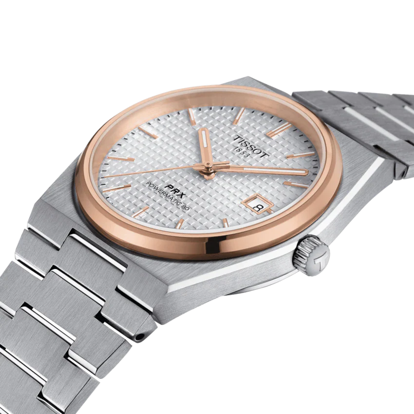 Tissot PRX Powermatic 80 Silver Dial Silver Steel Strap Watch For Men - T1374072203100 Buy Now By Tissot