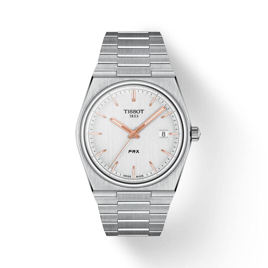 Tissot PRX Quartz Silver Dial Silver Steel Strap Watch for Men - T137.410.11.031.00 Buy Now By Tissot