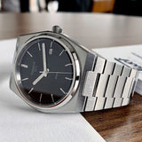 Tissot PRX Quartz Black Dial Silver Steel Strap Watch For Men - T137.410.11.051.00 Buy Now By Tissot
