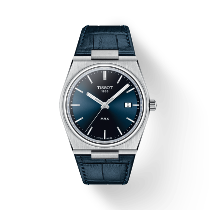 Tissot PRX Blue Dial Blue Leather Strap Watch for Men - T137.410.16.041.00 Buy Now By Tissot