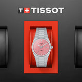 Tissot PRX Quartz Pink Dial Silver Steel Strap Watch for Women - T137.210.11.331.00 Buy Now By Tissot