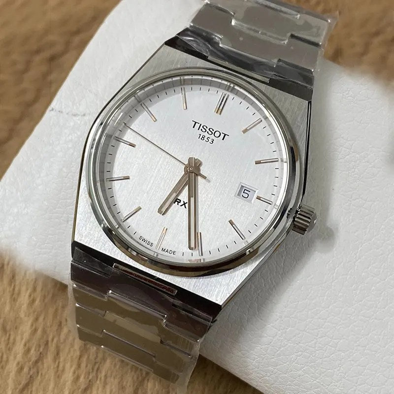 Tissot PRX Quartz Silver Dial Silver Steel Strap Watch for Men - T137.410.11.031.00 Buy Now By Tissot