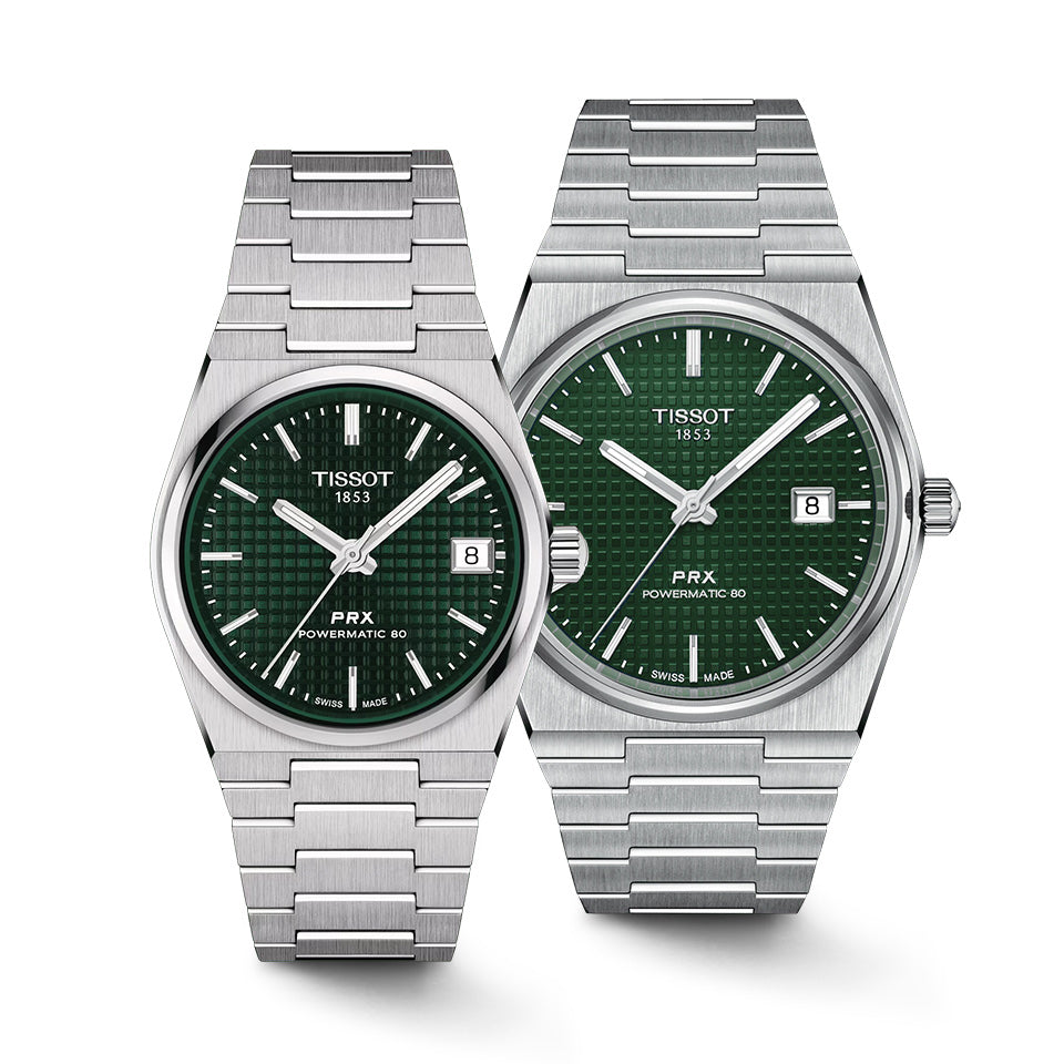 Tissot PRX Powermatic 80 Green Dial Silver Steel Strap Watch for Men - T137.207.11.091.00 Buy Now By Tissot