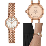 Tissot Lovely Mother of Pearl Dial Rose Gold Steel Strap Watch for Women - T140.009.33.111.00 Buy Now By Tissot