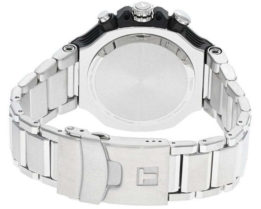 Tissot T Race Chronograph Blue Dial Silver Steel Strap Watch For Men - T141.417.11.041.00 Buy Now By Tissot