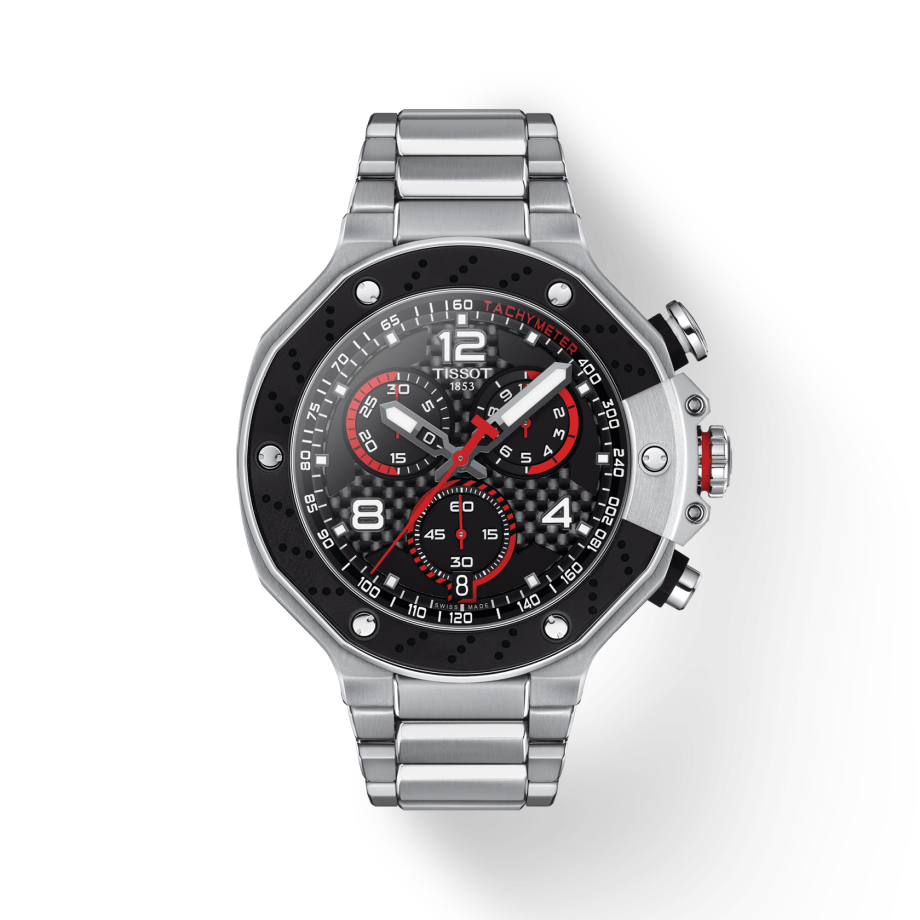 Tissot T Race Moto GP Limited Edition Chronograph Black Dial Silver Steel Strap Watch for Men - T141.417.11.057.00 Buy Now By Tissot