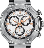 Tissot T Race Chronograph White Dial Black Rubber Strap Watch For Men - T141.417.17.011.00 Buy Now By Tissot