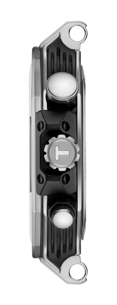 Tissot T Race Chronograph White Dial Black Rubber Strap Watch For Men - T141.417.17.011.00 Buy Now By Tissot