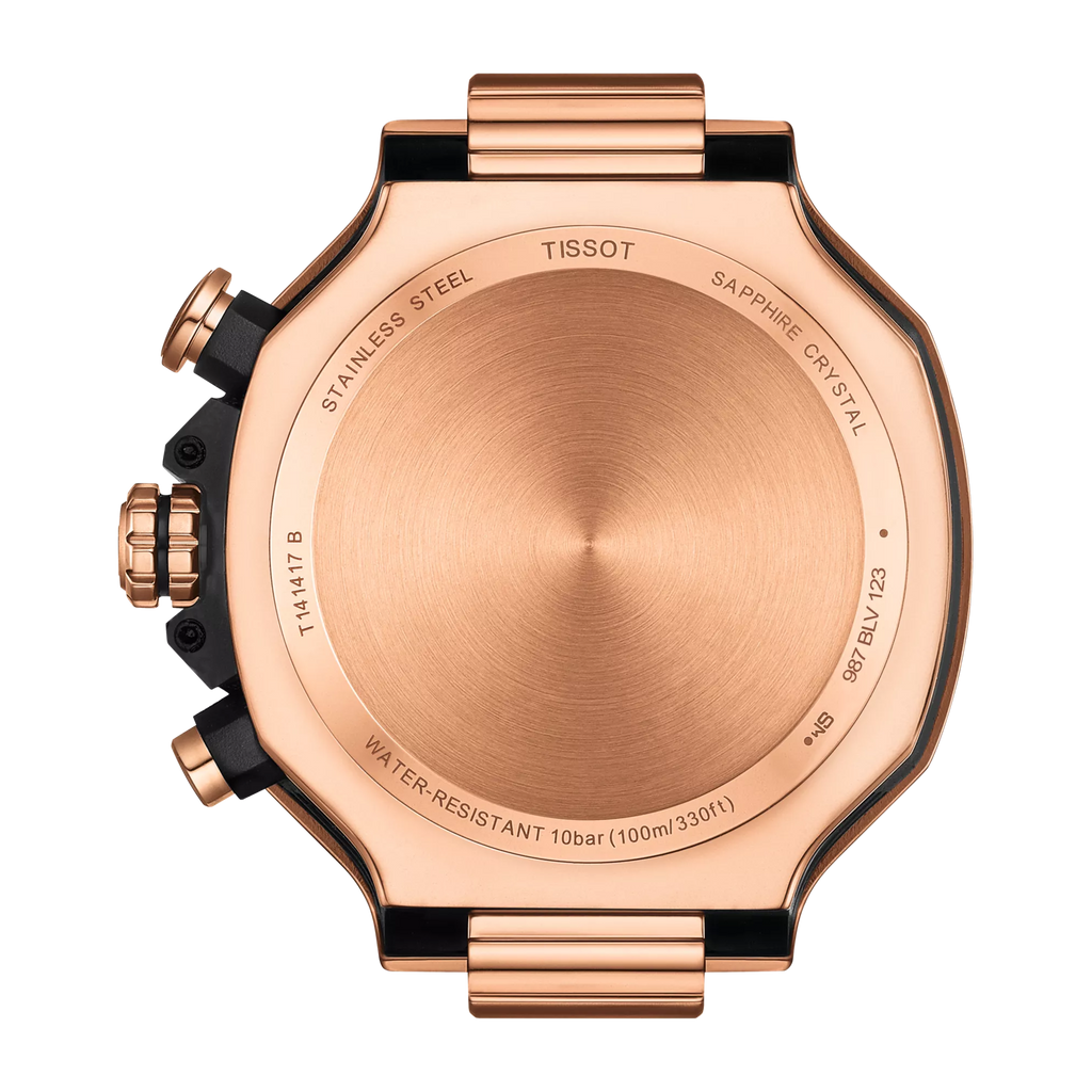 Tissot T Race Chronograph Black Dial Black Rubber Strap Watch For Men - T141.417.37.051.00 Buy Now By Tissot