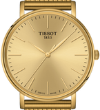 Tissot Everytime Gent Gold Dial Gold Mesh Bracelet Watch for Men - T143.410.33.021.00 Buy Now By Tissot