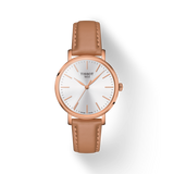 Tissot Everytime Lady Silver Dial Brown Leather Strap Watch for Women - T143.210.36.011.00 Buy Now By Tissot