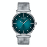 Tissot Everytime Gent Green Dial Silver Mesh Bracelet Watch for Men - T143.410.11.091.00 Buy Now By Tissot