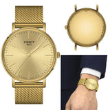 Tissot Everytime Gent Gold Dial Gold Mesh Bracelet Watch for Men - T143.410.33.021.00 Buy Now By Tissot