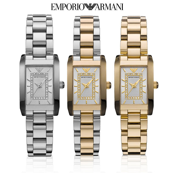 Emporio Armani Classic Diamonds Silver Dial Silver Steel Strap Watch For Women - AR3170 Buy Now By Emporio Armani