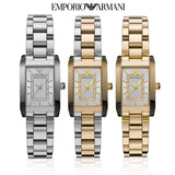 Emporio Armani Classic Diamonds Silver Dial Silver Steel Strap Watch For Women - AR3170 Buy Now By Emporio Armani