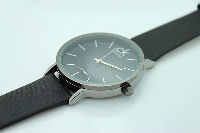 Calvin Klein Minimal Black Dial Black Leather Strap Watch for Women - K7622107 Buy Now By Calvin Klein