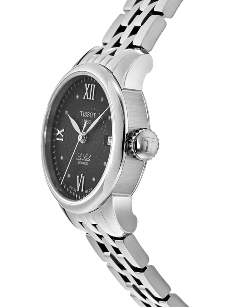 Tissot Le Locle Automatic Lady Black Dial Silver Steel Strap Watch For Women - T41.1.183.56 Buy Now By Tissot