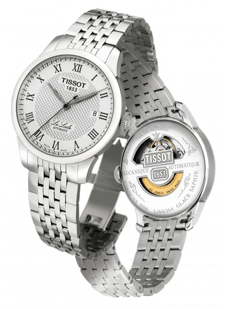 Tissot T Classic Le Locle Automatic White Dial Silver Steel Strap Watch For Men - T41.1.483.33 Buy Now By Tissot