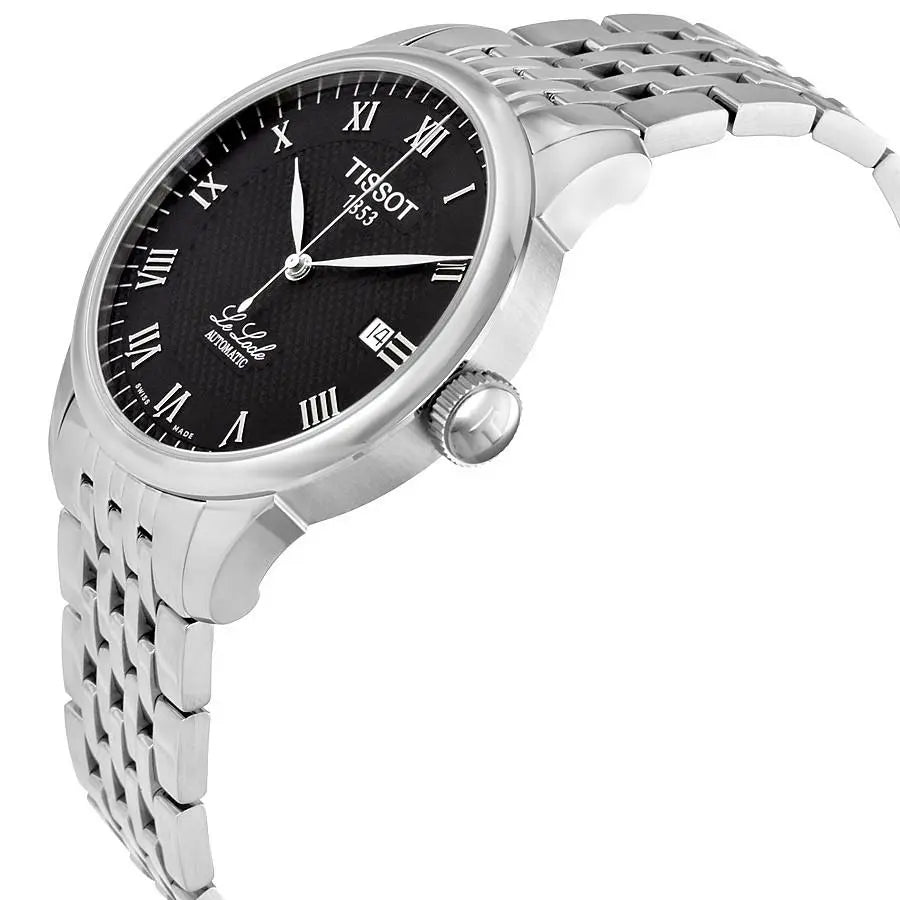 Tissot Le Locle Automatic Black Dial Silver Steel Strap Watch For Men - T41.1.483.53 Buy Now By Tissot