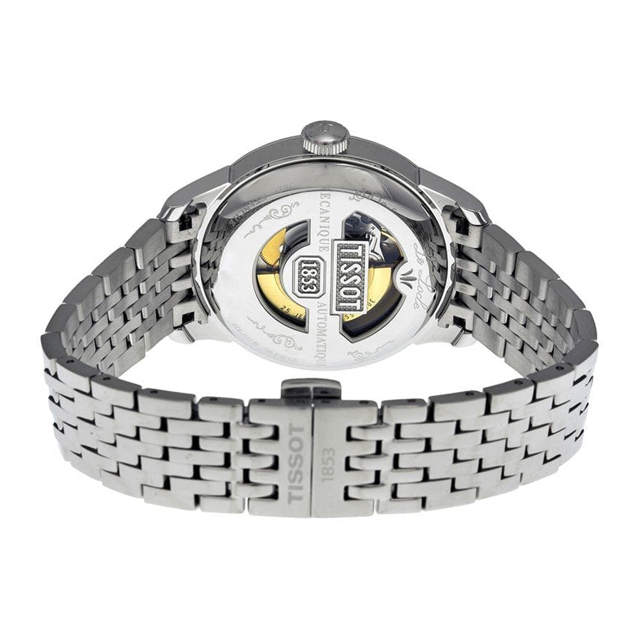 Tissot Le Locle Automatic Black Dial Silver Steel Strap Watch For Men - T41.1.483.53 Buy Now By Tissot