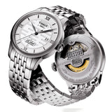 Tissot Le Locle Double Happiness Automatic Silver Dial Silver Steel Strap Watch For Men - T41.1.833.50 Buy Now By Tissot