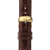Tissot Le Locle Automatic Gold Dial Brown Leather Strap Watch For Men - T41.5.413.73 Buy Now By Tissot