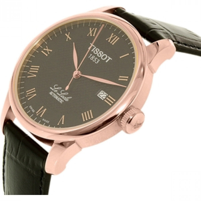 Tissot T Classic Le Locle Automatic Black Dial Black Leather Strap Watch For Men - T41.5.423.53 Buy Now By Tissot