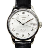 Tissot T Classic Le Locle Automatic Silver Dial Black Leather Strap Watch For Men - T41.1.423.33 Buy Now By Tissot