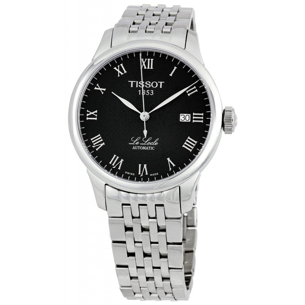Tissot T Classic Le Locle Powermatic 80 Black Dial Silver Steel Strap Watch For Women - T41.1.483.53 Buy Now By Tissot