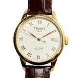Tissot Le Locle Automatic Gold Dial Brown Leather Strap Watch For Men - T41.5.413.73 Buy Now By Tissot
