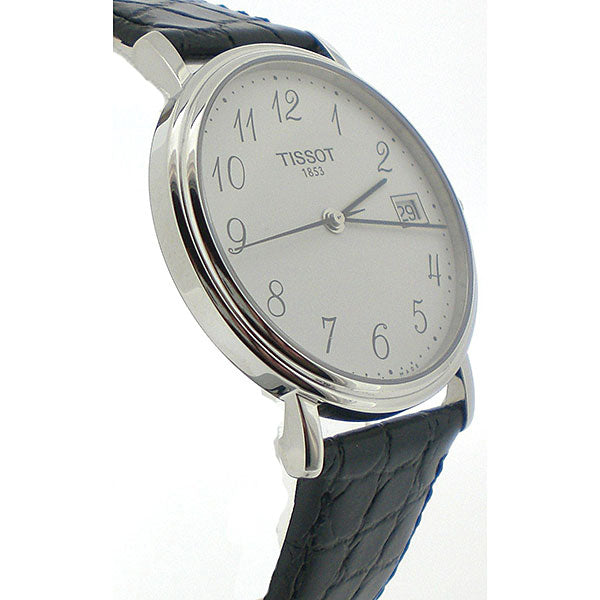 Tissot T Classic Desire White Dial Black Leather Strap Watch For Men - T52.1.421.12 Buy Now By Tissot