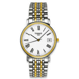 Tissot T Classic Desire White Dial Two Tone Watch For Men - T52.2.481.13 Buy Now By Tissot