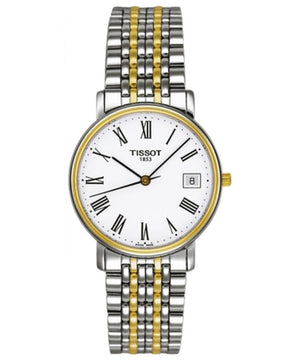 Tissot T Classic Desire White Dial Two Tone Watch For Men - T52.2.481.13 Buy Now By Tissot