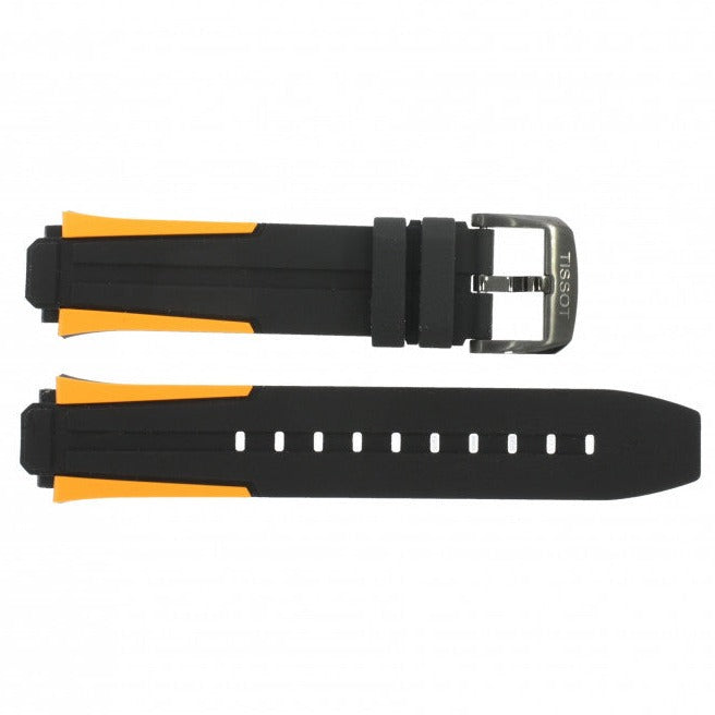 Tissot T Race Cycling Chronograph Black Dial Two Tone Rubber Strap Watch For Men - T111.417.37.441.04 Buy Now By Tissot